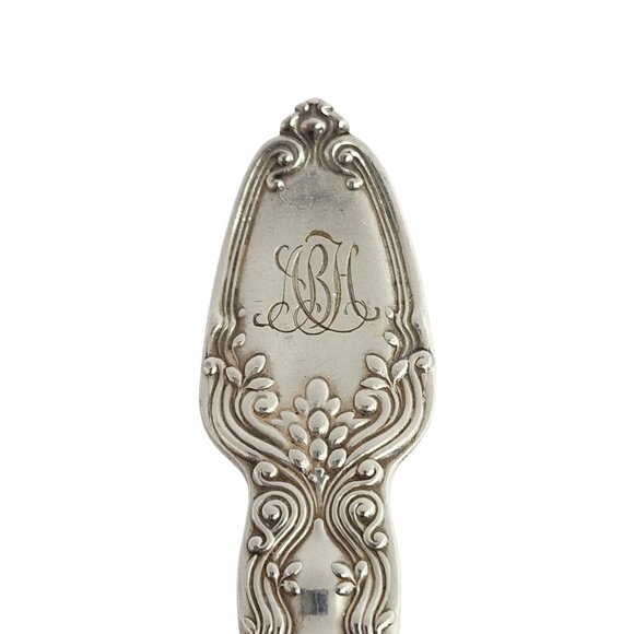 Set of 2 Tiffany & Co Broom Corn Sterling Silver Grapefruit Spoons w/Mono #15281 - Picture 8 of 10